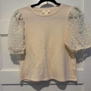 Women’s Maeve Cream Puff Sleeve Blouse by Anthropologie